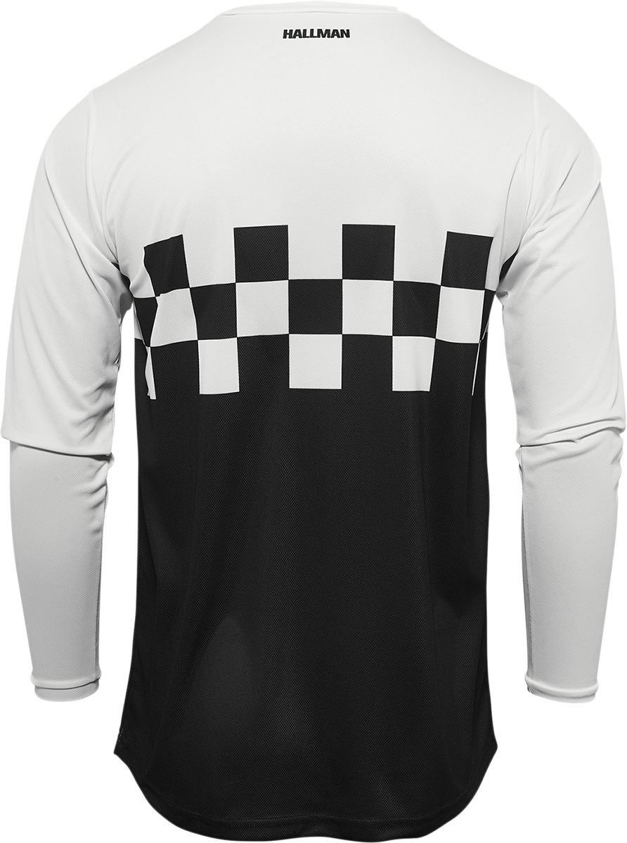 THOR Hallman Differ Cheq Jersey - Black/White - Small 2910-6582