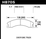 Hawk Chevy/GMC Express/Silverado/Savana/Sierra 15/25/35/4500 SuperDuty Rear LTS Brake Pads KHB705Y.776