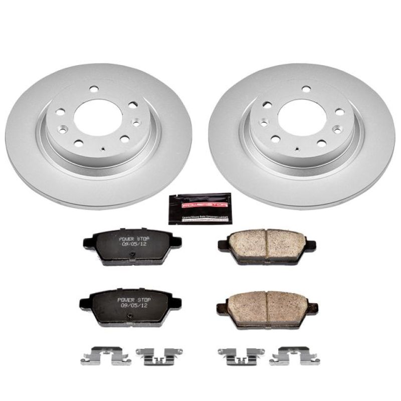 Power Stop 06-12 Ford Fusion Rear Z17 Evolution Geomet Coated Brake Kit CRK2450