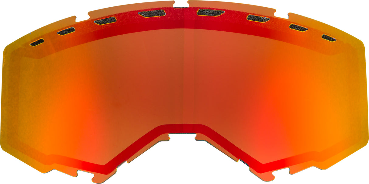 FLY RACING Dual Lens With Vents Adult Red Mirror/Brown FLB-025