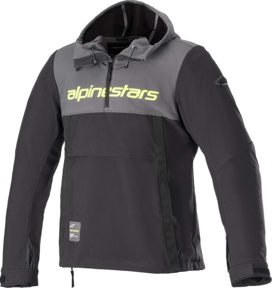 ALPINESTARS Sherpa Jacket - Black/Gray/Yellow - 3XL 4208123-9151-3X
