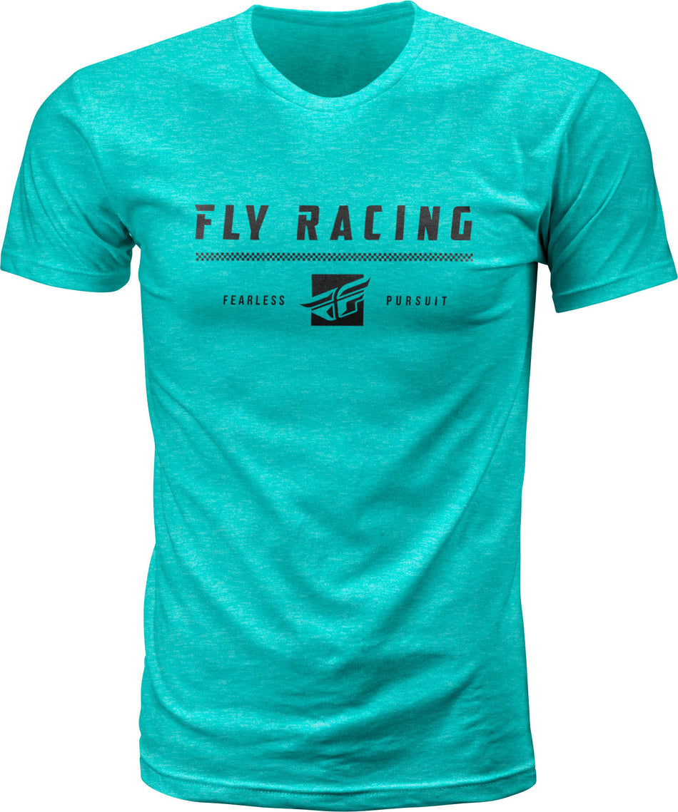 FLY RACING Fly Pursuit Tee Sea Green Heather 2x 352-11552X