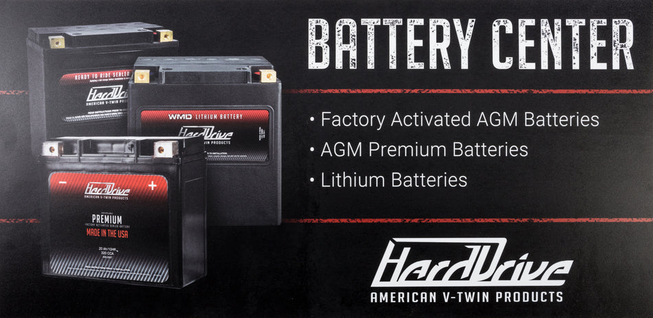 HARDDRIVE Harddrive Battery Rack Sign HD BATTERY SIGN