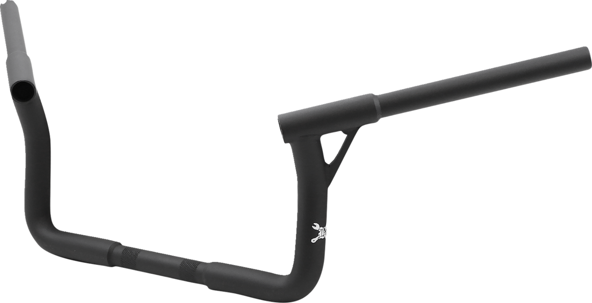 BURLY BRAND Handlebar - Louie B - 8" - Textured Black B12-7007TB