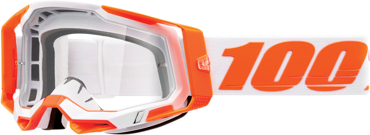 100% Racecraft 2 Goggles - Orange - Clear 50009-00013