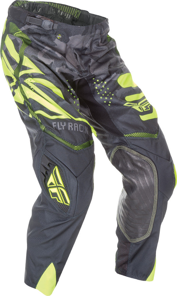 FLY RACING Evolution Code 2.0 Pant Black/Hi-Vis Sz 34 369-13634