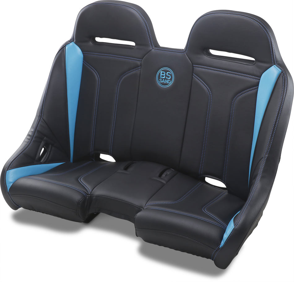 BS SAND Extreme Bench Seat - Double T - Black/Titanium Blue EXBETBDTR