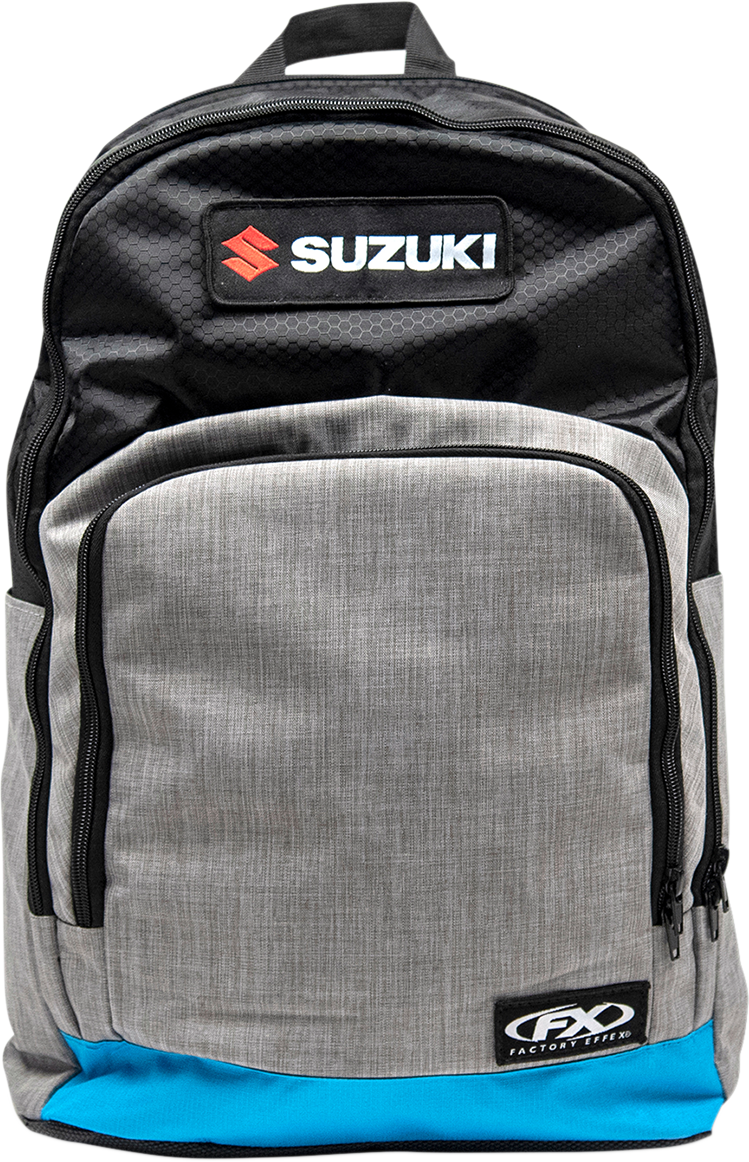 FACTORY EFFEX Suzuki Standard Backpack - Black/Gray/Blue 23-89410