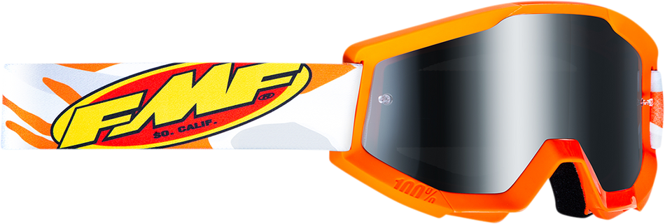 FMF Youth PowerCore Goggles - Assault - Gray - Silver Mirror F-50055-00001 2601-3023