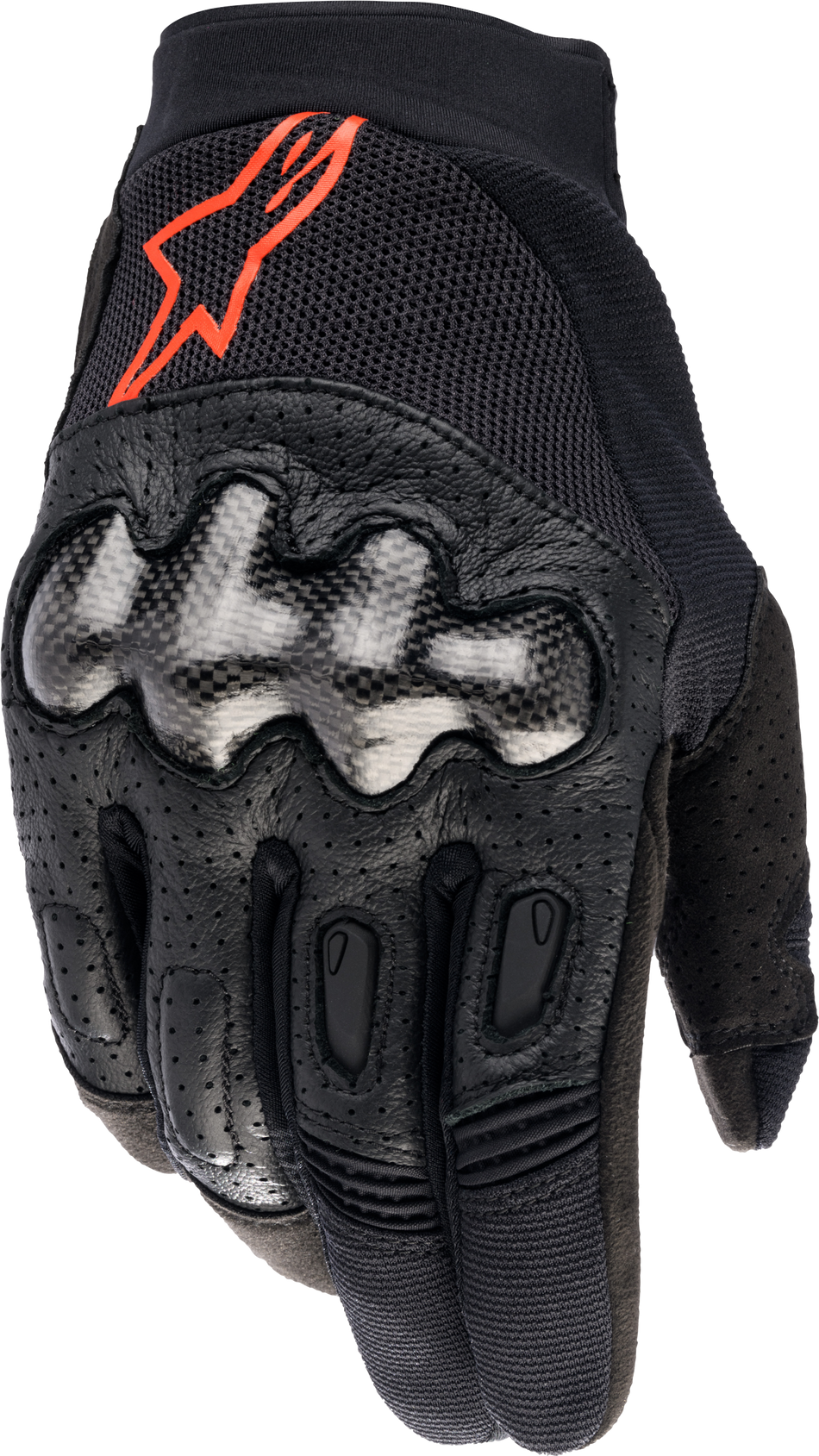ALPINESTARS Megawatt Gloves Black/Red Fluo Xl 3565023-1030-XL