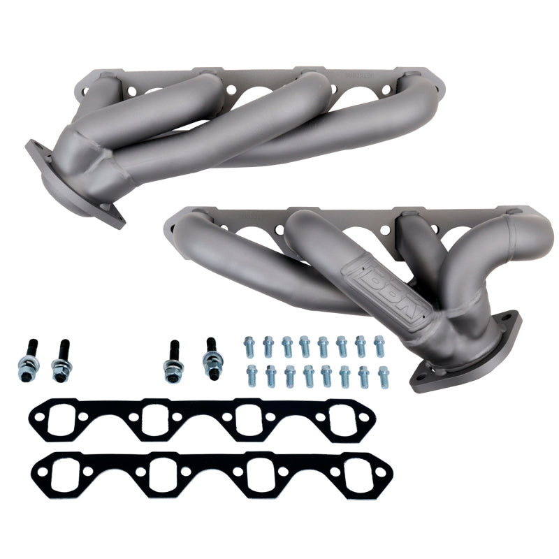 BBK 87-95 Ford F150 Truck 5.0 302 Shorty Unequal Length Exhaust Headers - 1-5/8 Titanium Ceramic 3510