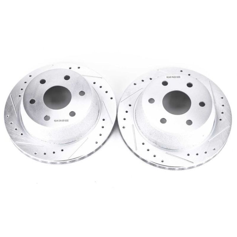 Power Stop 02-06 Cadillac Escalade Rear Evolution Drilled & Slotted Rotors - Pair AR8645XPR