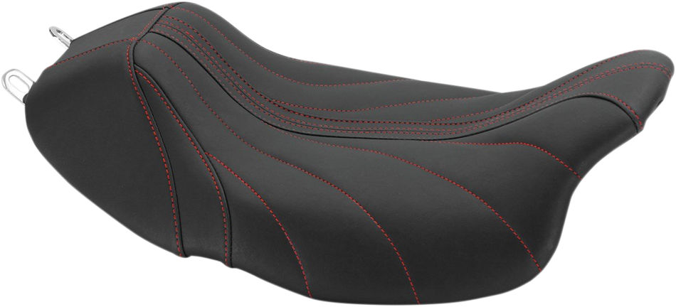 MUSTANG Revere Solo Seat - Gravity - Red Stitched 75059AB