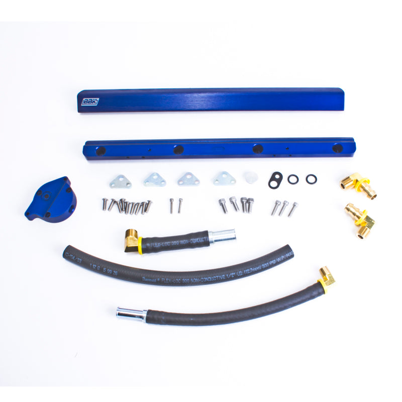 BBK 86-93 Mustang 5.0 High Flow Billet Aluminum Fuel Rail Kit 5010