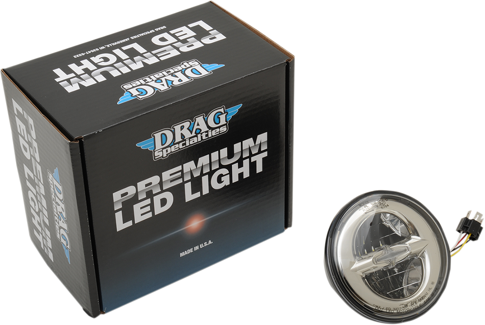DRAG SPECIALTIES 5.75" Reflector Style LED Headlamp - Chrome 553014