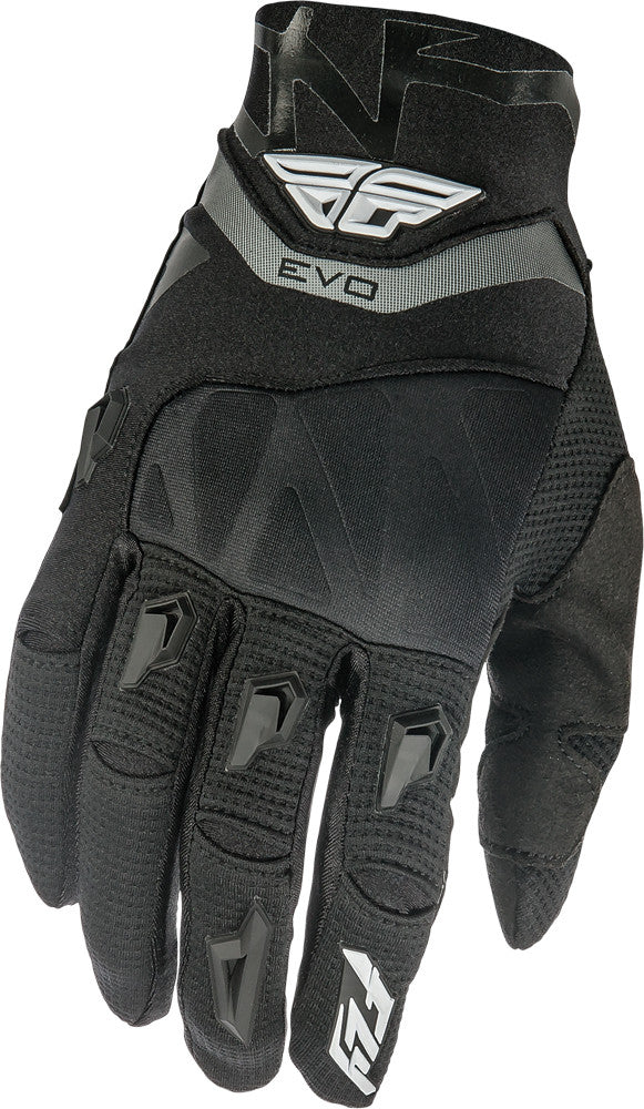 FLY RACING Evolution Gloves Black/Grey Sz 6 369-11006