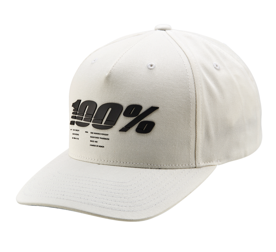100% Staunch Snapback Hat - White 20072-000-01