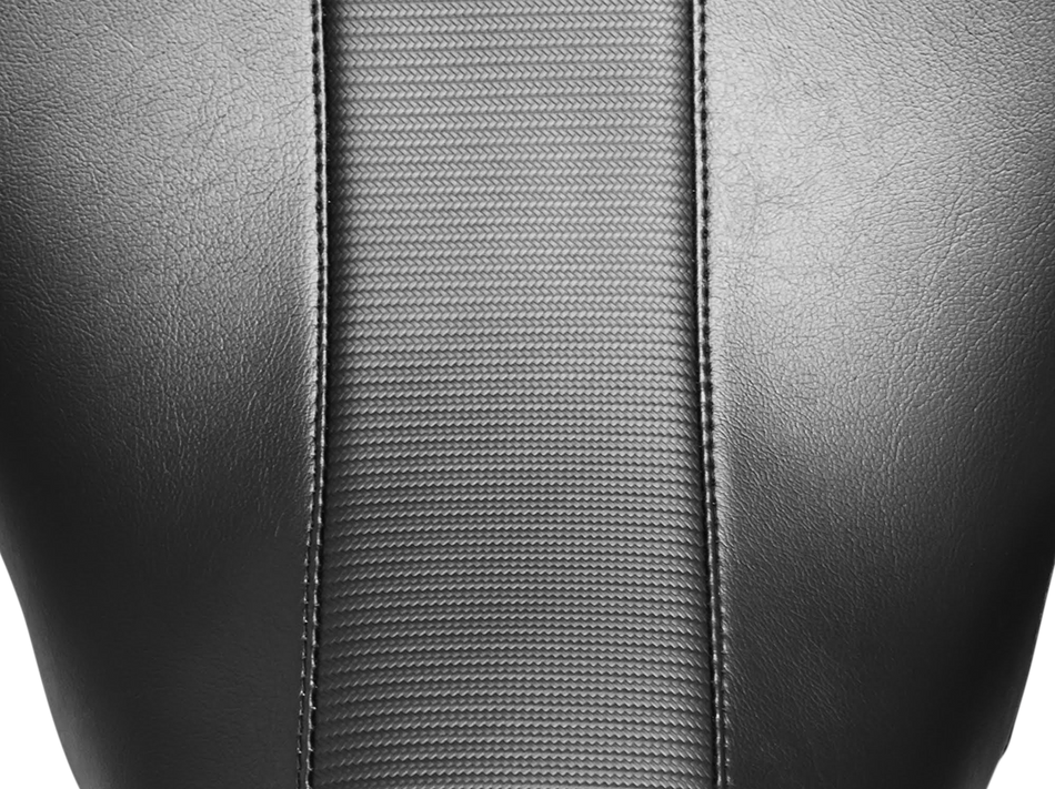 LE PERA Maverick Seat - Without Backrest - HR Black Inlay Carbon Fiber - Black - FL '08-'22 LK-957HR3