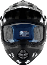 AFX FX-17 Helmet - Attack - Matte Black/Silver - XS 0110-7142