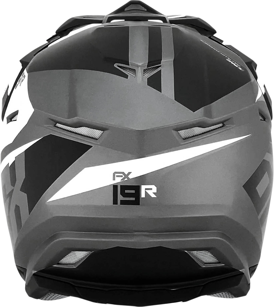 AFX FX-19R Helmet - Racing - Frost Gray - Medium 0110-7074