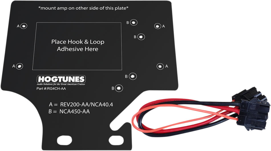 HOGTUNES Amplifier Mounting Plate - '98-'13 Road Glide RG4CH-AA