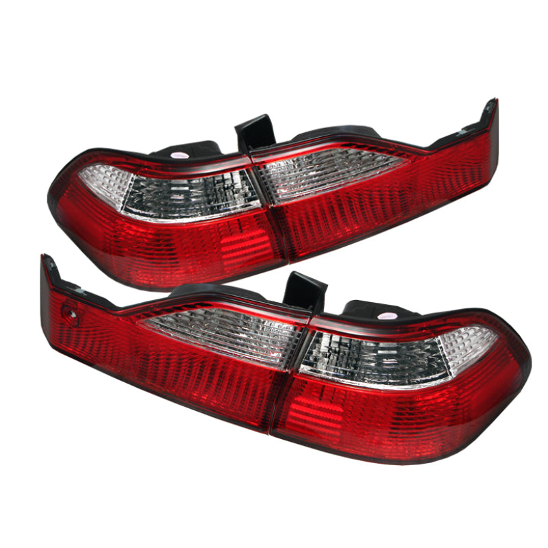 Spyder Honda Accord 98-00 4Dr Euro Style Tail Lights Red Clear ALT-YD-HA98-RC 5004352