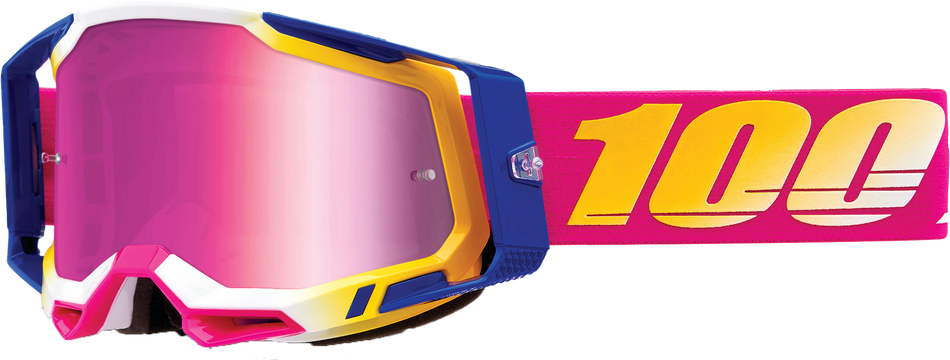 100% Racecraft 2 Goggle Mission Mirror Pink Lens 50010-00012