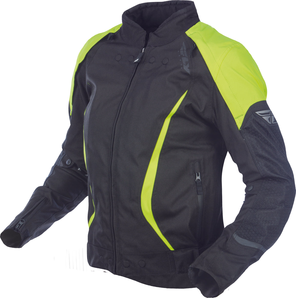 FLY RACING Women's Butane Jacket Black/Yellow 3x #5958 477-7036~7