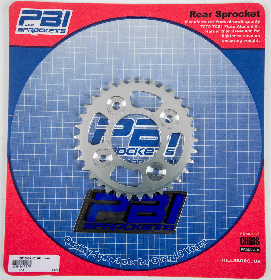 PBIRear Sprocket Aluminum 34t-420 Hon3015-34