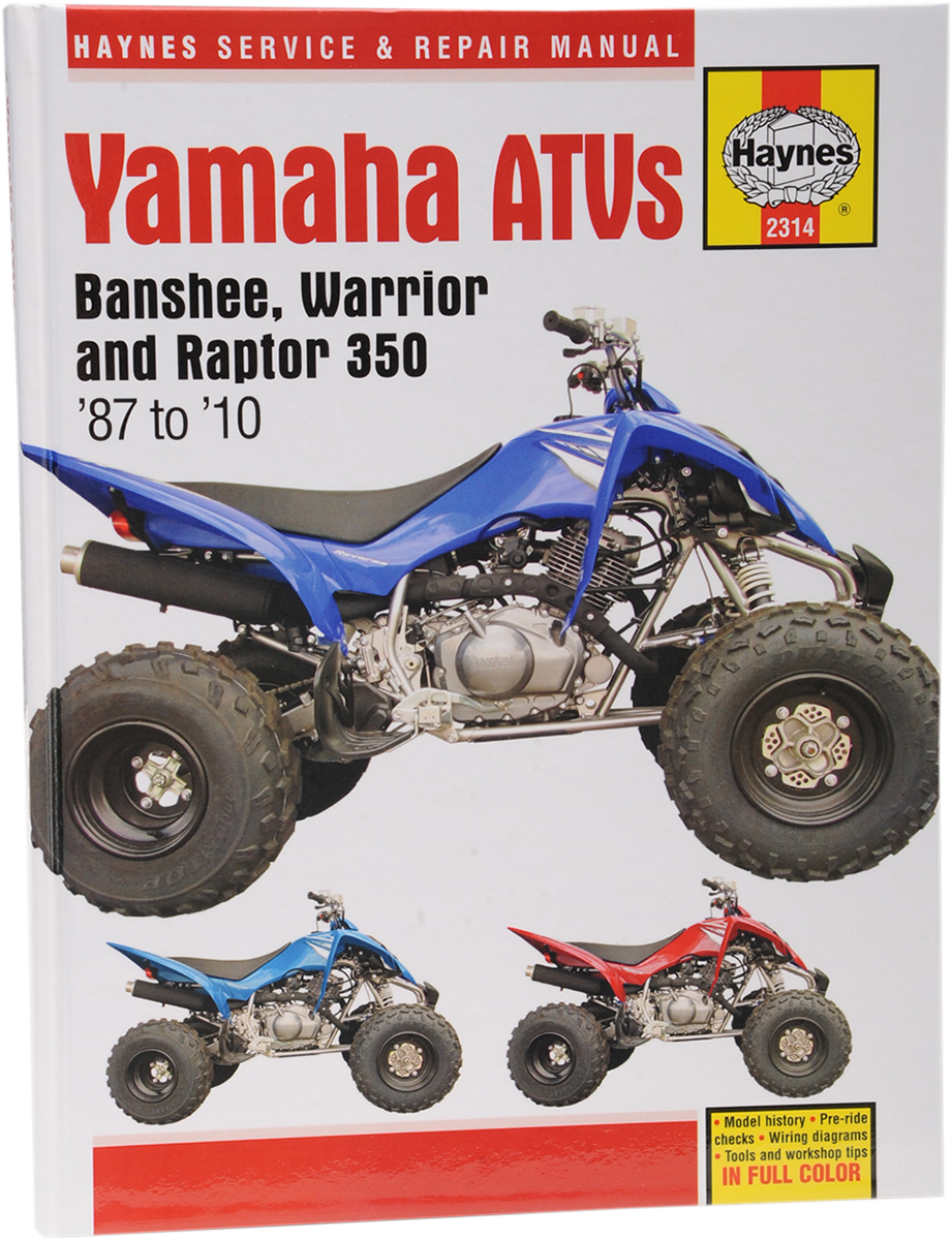 HAYNES Manual - Yamaha YFM350X/YFZ350 M2314