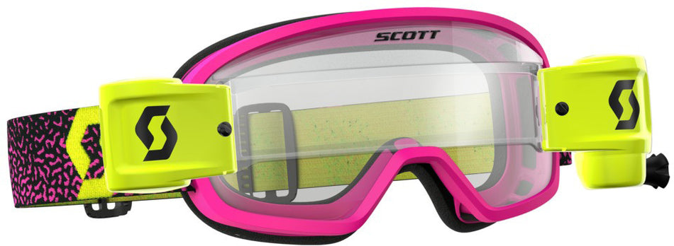 SCOTT Youth Buzz Wfs Goggle Pink/Yellow W/Clear Lens 262578-5721113