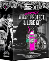 MUC-OFF USA Motorcycle Wash, Protect & Lube Kit 20095US