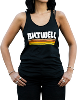 BILTWELL Camiseta sin mangas de surf para mujer - Negro - Grande 8142-045-004