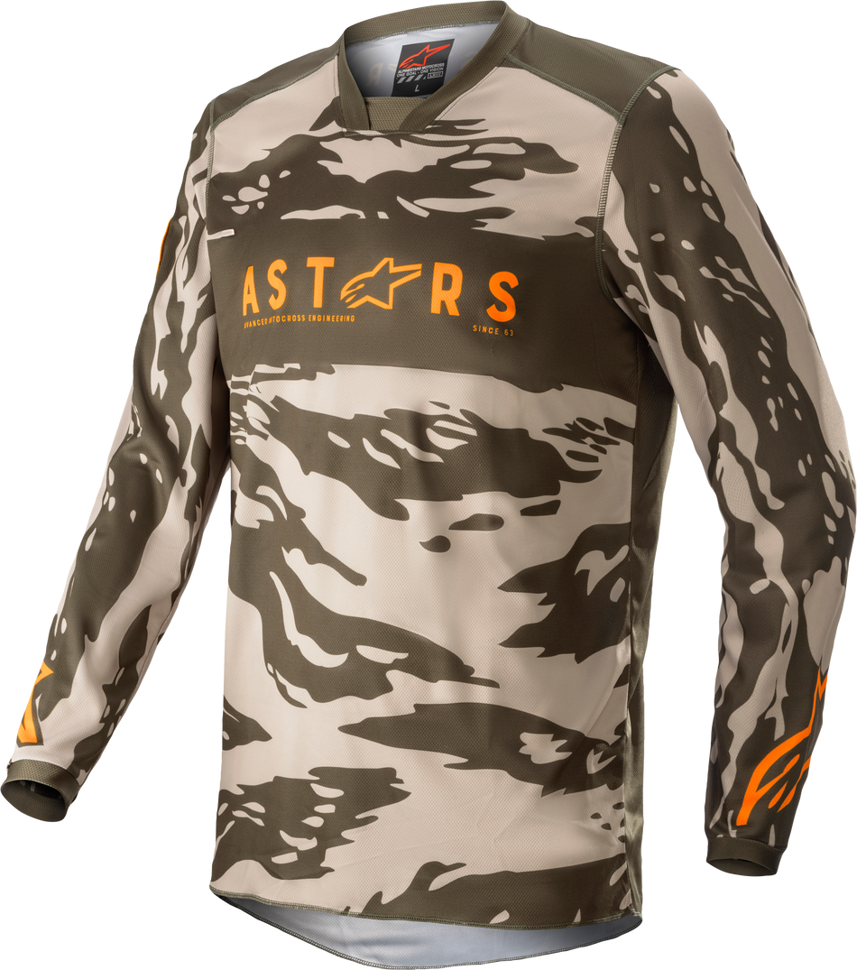 ALPINESTARS Youth Racer Tactical Jersey Mltry/Sand Camo/Tange Yx 3771222-6840-XL