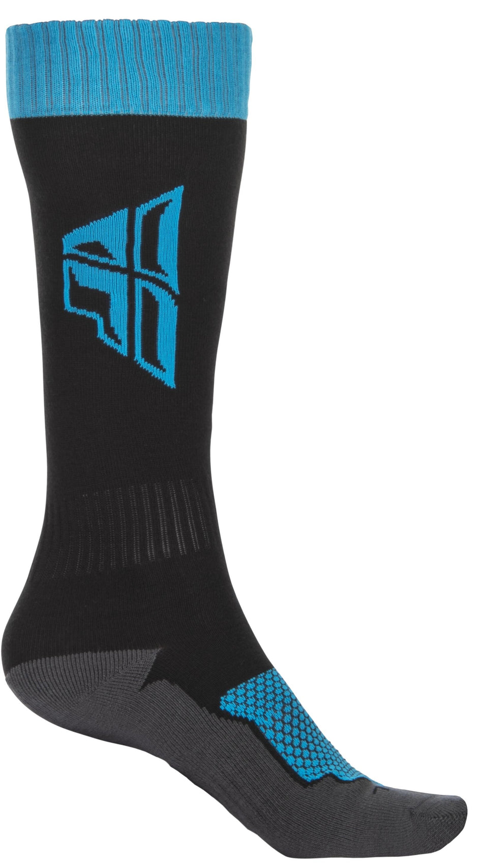 FLY RACING Youth Mx Sock Thick Black/Blue/Grey 350-0514Y