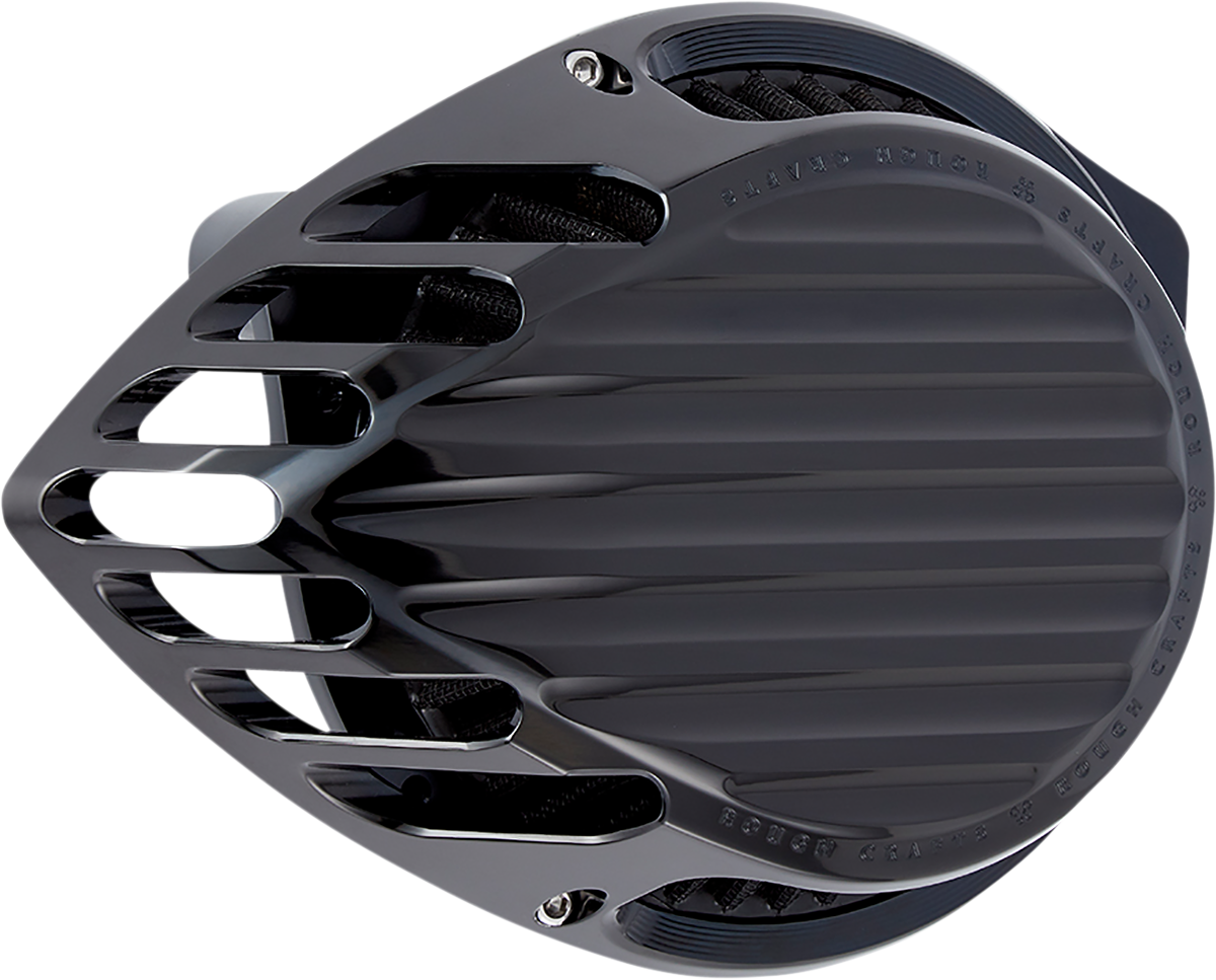 ROUGH CRAFTS Finned Air Cleaner - Black RC-600-000