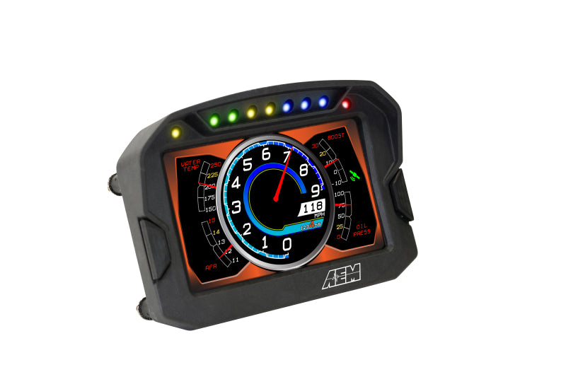 AEM CD-5LG Carbon Logging Digital Dash Display w/ Internal 10Hz GPS & Antenna 30-5603