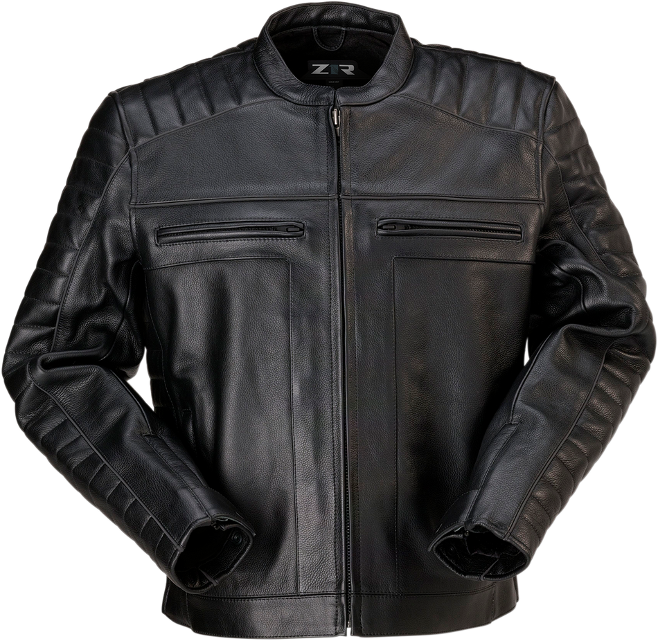 Z1R Artillery Leather Jacket - Black - Large 2810-3775