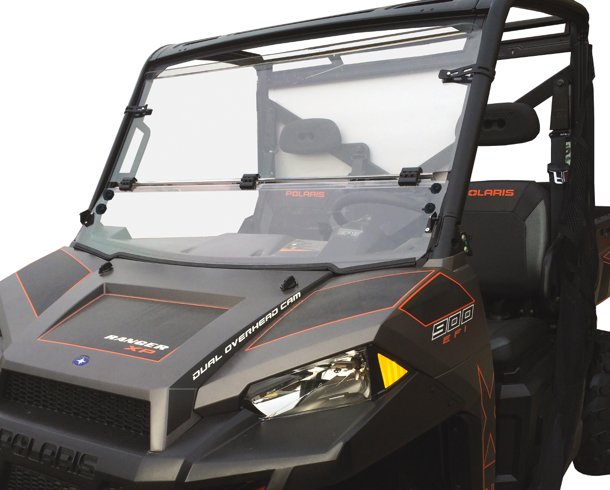 MOOSE UTILITY Full Folding Windshield - Hardcoated - Polaris Ranger  2009-2018 LEMA100-0041