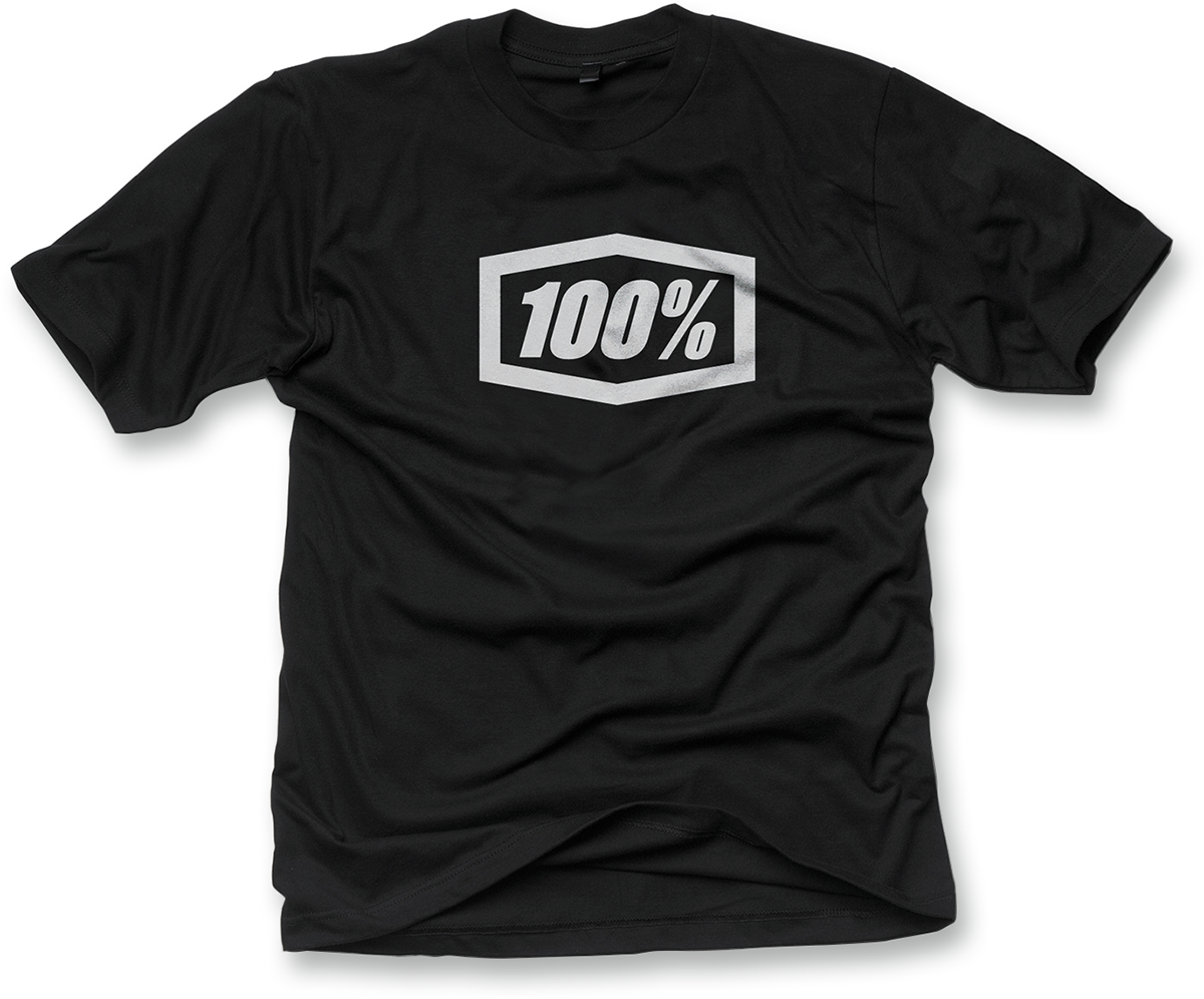 100% 100% Icon T-Shirt - Black - Large 20000-00022