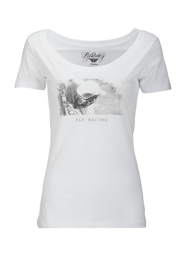FLY RACING Fly Women's Credit Tee White 2x 356-03942X