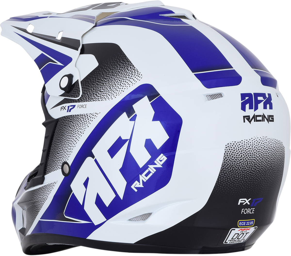 AFX FX-17 Helmet - Force - Pearl White/Blue - Medium 0110-5239