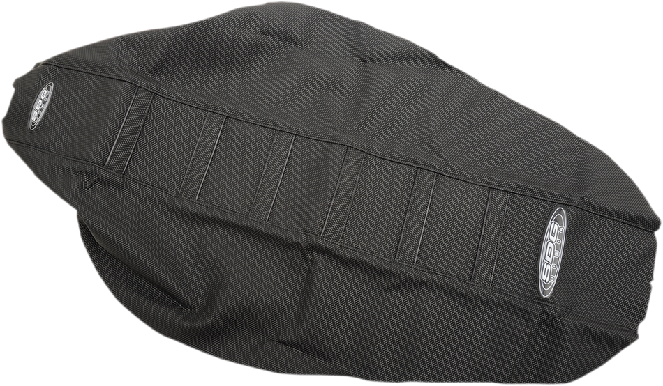 SDG 6-Ribbed Seat Cover - Black Ribs/Black Top/Black Sides 95913