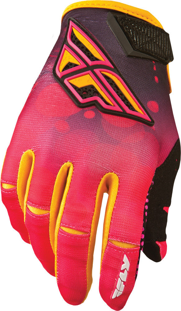 FLY RACING Kinetic Ladies Gloves Pink/Orange 2x 367-61810