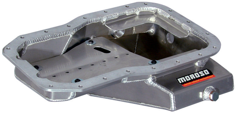 Moroso Toyota 3SGT 2.0L Turbo/5SFE Non Turbo Road Race Baffled Wet Sump 6.25qt 7-9/16in Alum Oil Pan 20935