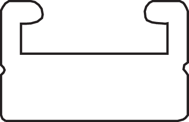 GARLAND Black Replacement Slide - Graphite - Profile 20 - Length 52.50" - Yamaha 20-5256201-12-1