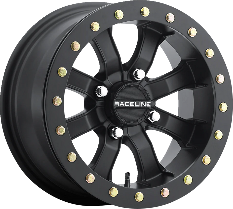 RACELINE WHEELS Wheel - Black Mamba - Beadlock - Front - Black - 14x8 - 4/137 - 4+4 A71B-48037-44