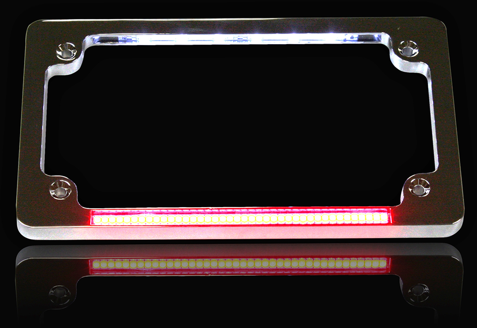 CUSTOM DYNAMICS Dual License Plate Frame - Chrome TF02-C