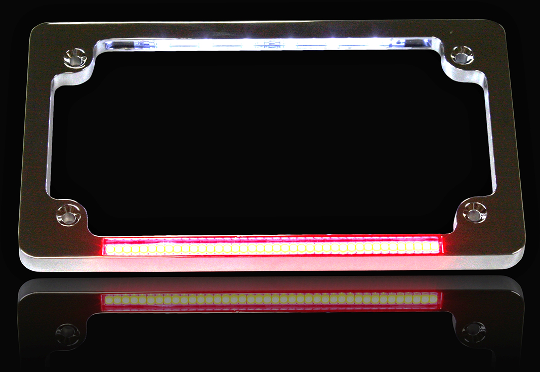 CUSTOM DYNAMICS Dual License Plate Frame - Chrome TF02-C