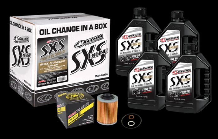 Maxima 10w-50 Full Synthetic Oil Change Kit Can-Am Maverick X3 930253